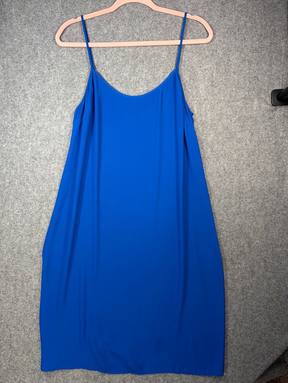 J.Crew Cobalt Blue Spaghetti Strap Slip Dress Size Medium